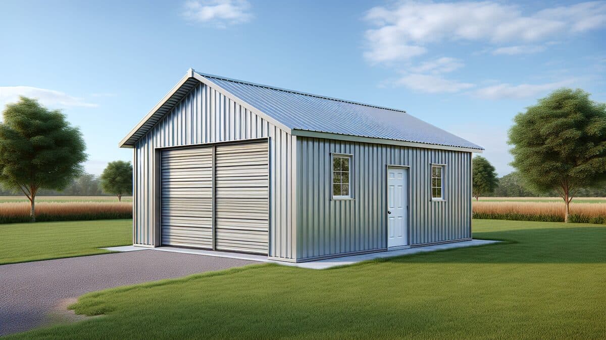 Double-Door Garage 18×20